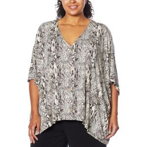 Colleen Lopez Women's Snakeskin Top Size M/L (NWT)